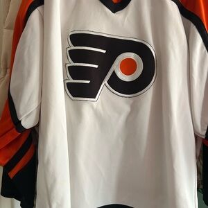 CCM Orange and Black Philadelphia Flyers Hockey Jersey